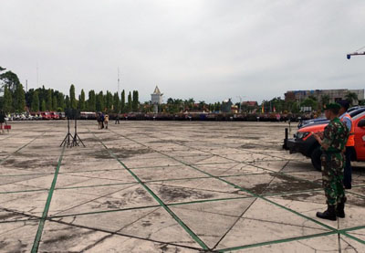  Jelang Kedatangan Jokowi, Pangdam I BB Pimpin Apel Pengamanan